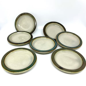 Quistgaard Tema, set of 7 small Bing and Grondahl vintage butter / Oyster / jewelry dishes Jens Harald Quistgaard, Danish vintage design