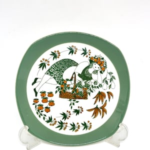 Figgjo Sicilia plate, mint condition plate of a Girl in the