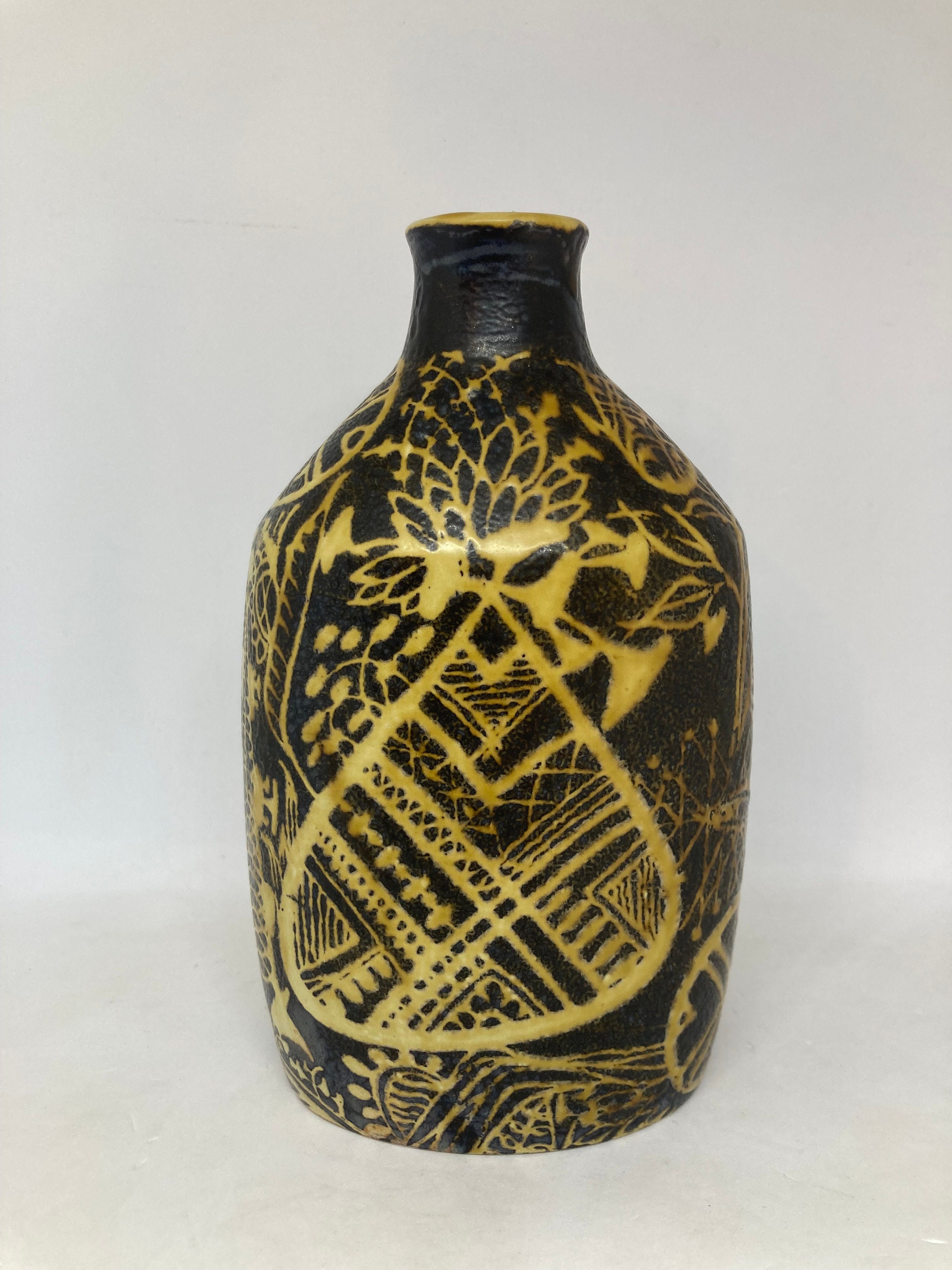 Royal Copenhagen Baca Vase 723/3208, Aluminia Production, Nils
