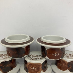 Arabia Rosmarin egg cups, vintage  Finnish design Ulla Procopé