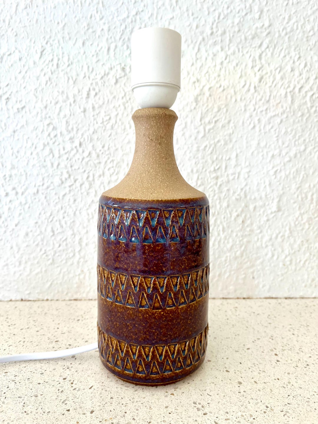 Wikholm Rome Lamp Soholm Ceramic Table Lamp, Beautiful Semi Glazed Table Lamp, Designed ...