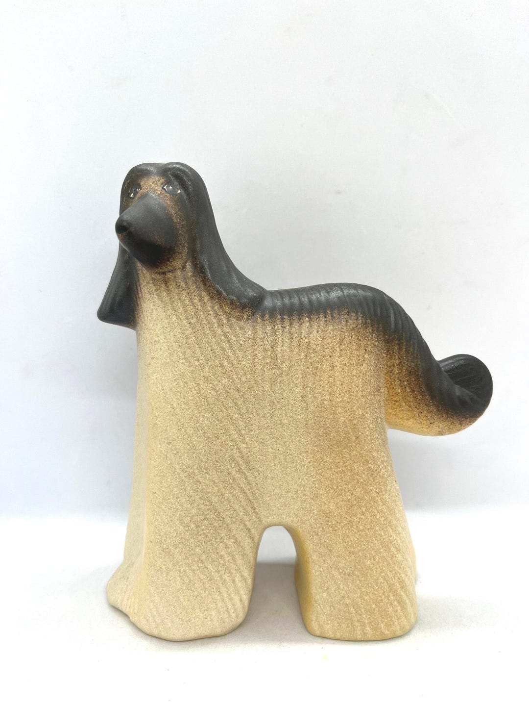 Gustavsberg Lisa Larson, Ceramic Afghan Dog, Swedish Retro Design