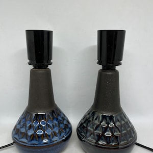 Soholm table lamps, set of two ceramic table lamps MINT, designed by Einar Johansen for Soholm, midcentury Danish design