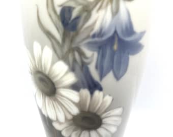 ロイヤルコペンハーゲン製、ヴィンテージ、手描き花柄花瓶 2651/235