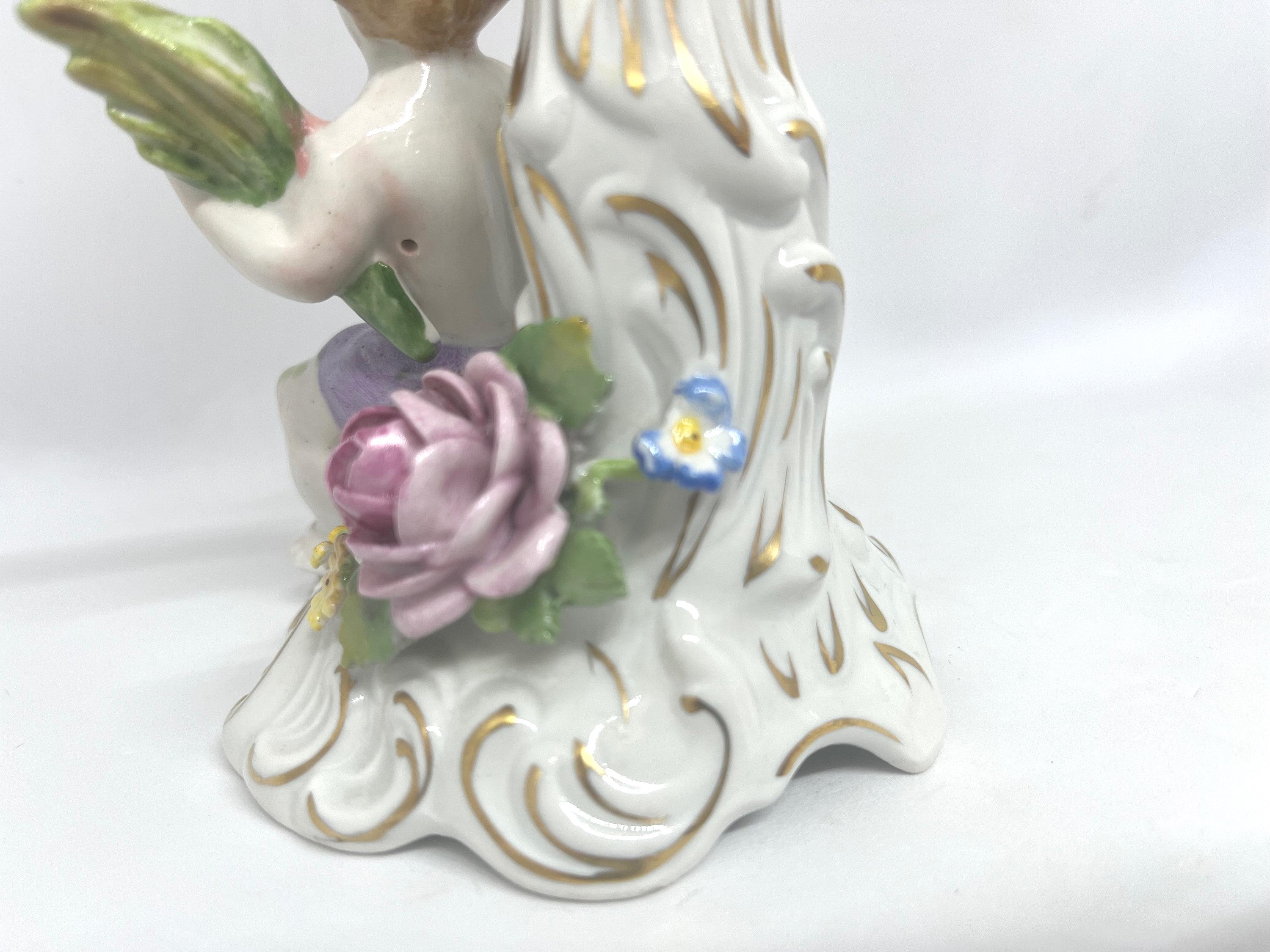 Antique Dresden Cherub Candelabra, Set of Two German Designed