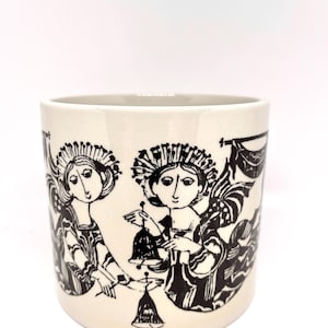 Bjorn Wiinblad Christmas planter, Very very rare Annual Flower pot 1984, Nymolle production very limited production, vintage Danish