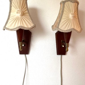 Danish Teak Wandlampen Set, vintage Wandlampen Set, Teakholz Wandlampen, Teakholz Wandlampen