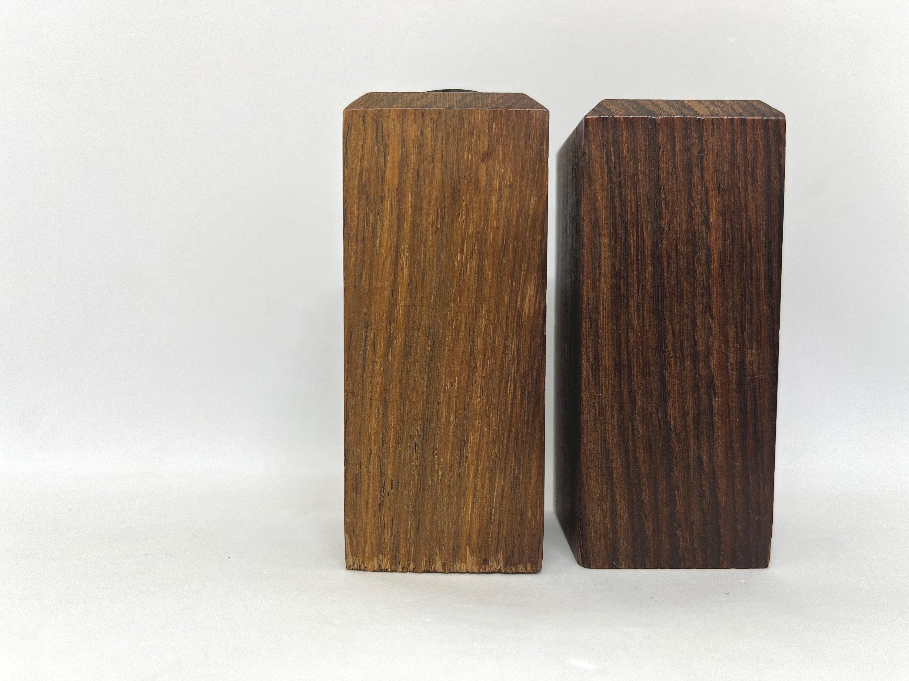 Rosewood Salt and Pepper Shakers, Square Rare 1960s Danish Design