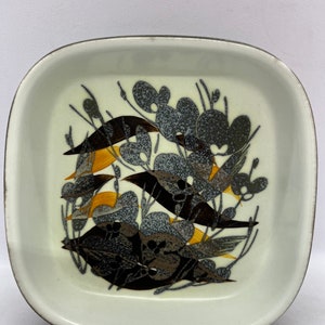 Royal Copenhagen dish &quot;Siena&quot;, Baca square bowl by Ivan Weiss, Midcentury danish ceramic design