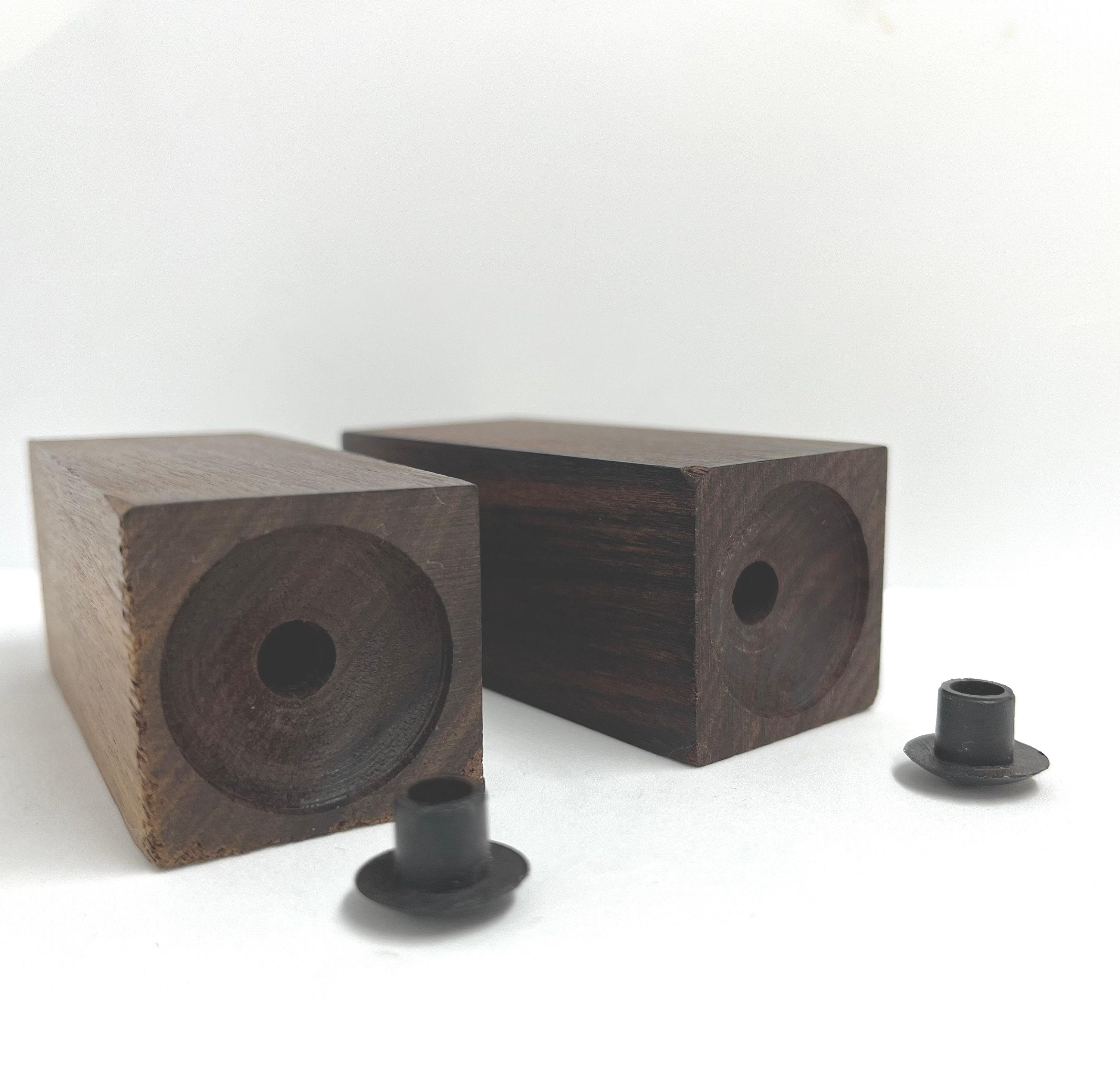 Rosewood Salt and Pepper Shakers, Square Rare 1960s Danish Design