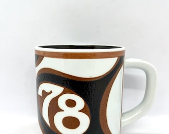 Royal Copenhagen annual mug, LARGE size Annual Mug 1978, designed by Bo Kristensen, vintage Danish design