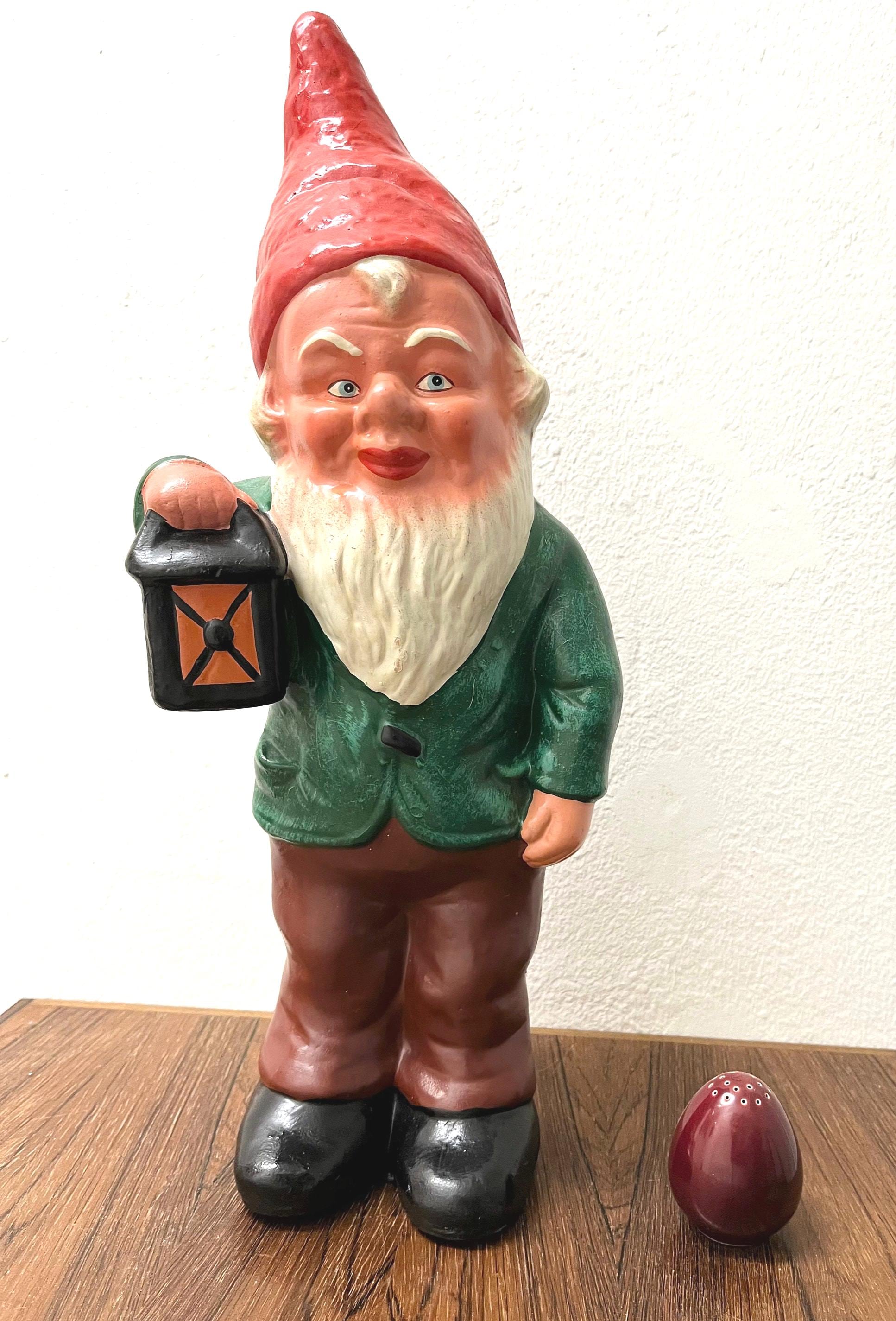 German Gnome, XLARGE 1920s / 1930s Germany, Antique Terracotta