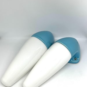 IFÖ sconce Turquoise, MINT Set of two wall lamps number 6035, Sigvard Bernadotte Swedish vintage design