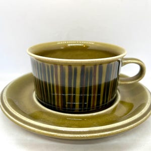 Arabia Kosmos teacup duo sets, mint condition sets designed by Gunvor Olin-Grönqvist, vintage Finnish design