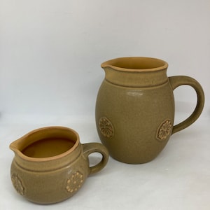 Rorstrand Mandarin milk and cream pitchers, Swedish Midcentury design