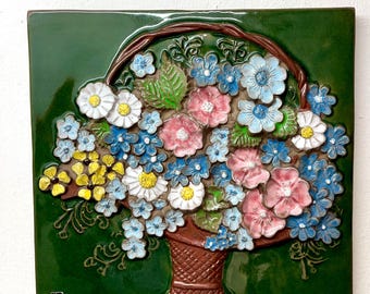 JIE Gantofta スウェーデン、MINT 23 x 19 cm 陶板、キジバトの手描き