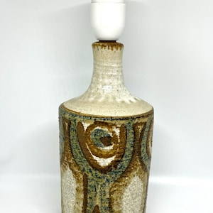 Soholm table lamp, EXTREMELY rare / maybe unique ceramic table lamp , unknown artist, marked from Søholm, midcentury Danish design