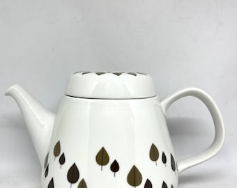 Tetera de té Rorstrand RARE, tetera en estado MINT de la serie "TEA", diseñada por Carl Harry Stålhane Diseño vintage sueco