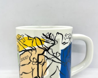 Royal Copenhagen Annual Mug 2000, LARGE size Millenium edition, designed by Flemming Brylle, Danish design