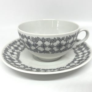 Juego de tazas de café Rorstrand Mimosa, diseño MUY raro de Marianne Westmann, diseño sueco de mediados de siglo.