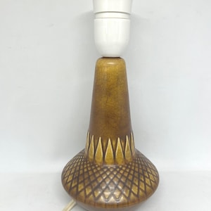 Soholm ceramic table lamp, rare model designed by Einar Johansen, Danish ceramic lamp,  midcentury Danish design