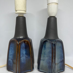 Soholm table lamps, set of two ceramic table lamps MINT, Einar Johansen Søholm midcentury Danish design