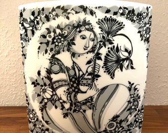 Bjorn Wiinblad vase, XL extremely rare MINT collectible Bjørn Wiinblad design for Rosenthal, vintage Bjorn Wiinblad design