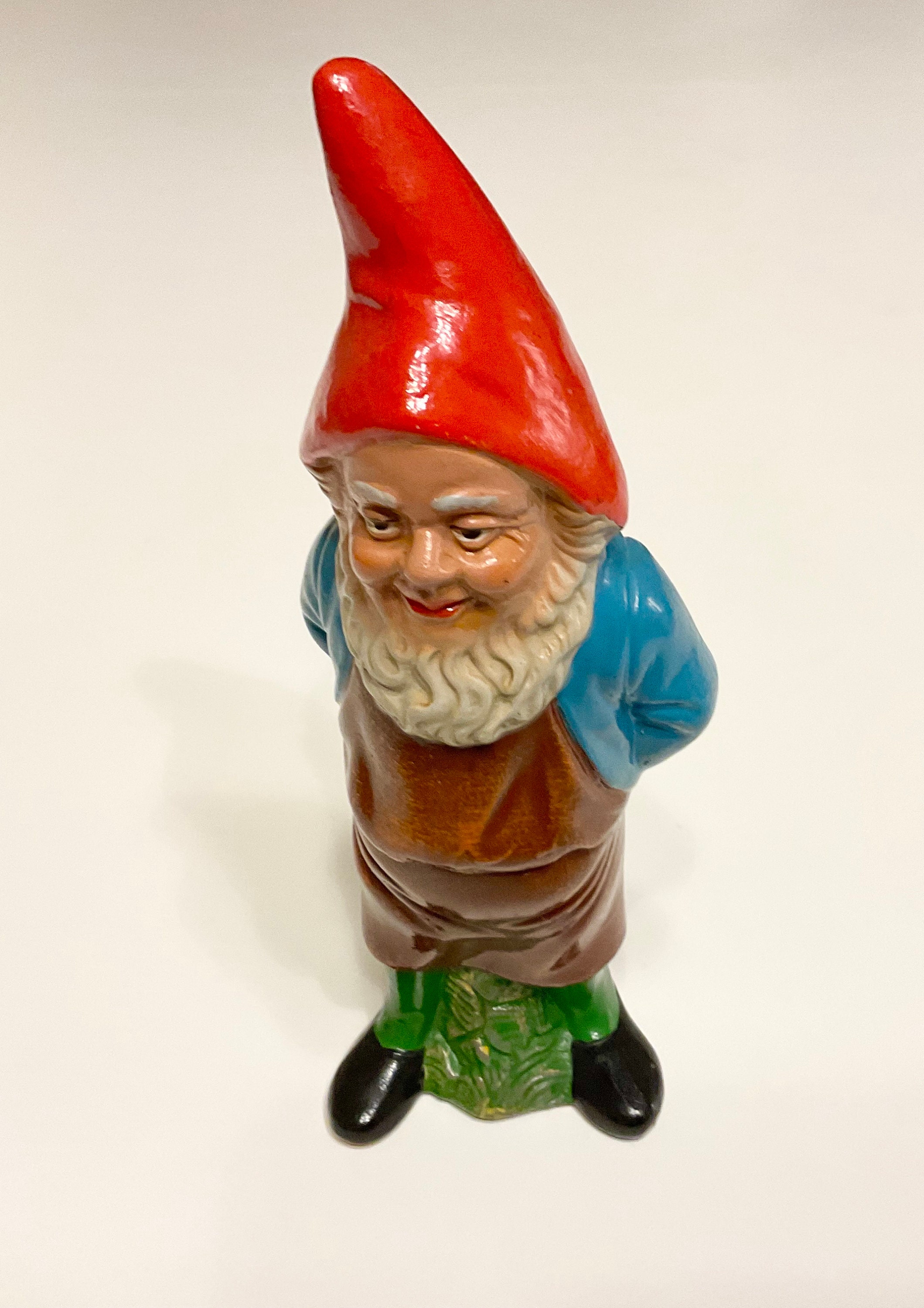 German Gnome 24 Cm, 1930s / 1940s Germany, Antique Terracotta