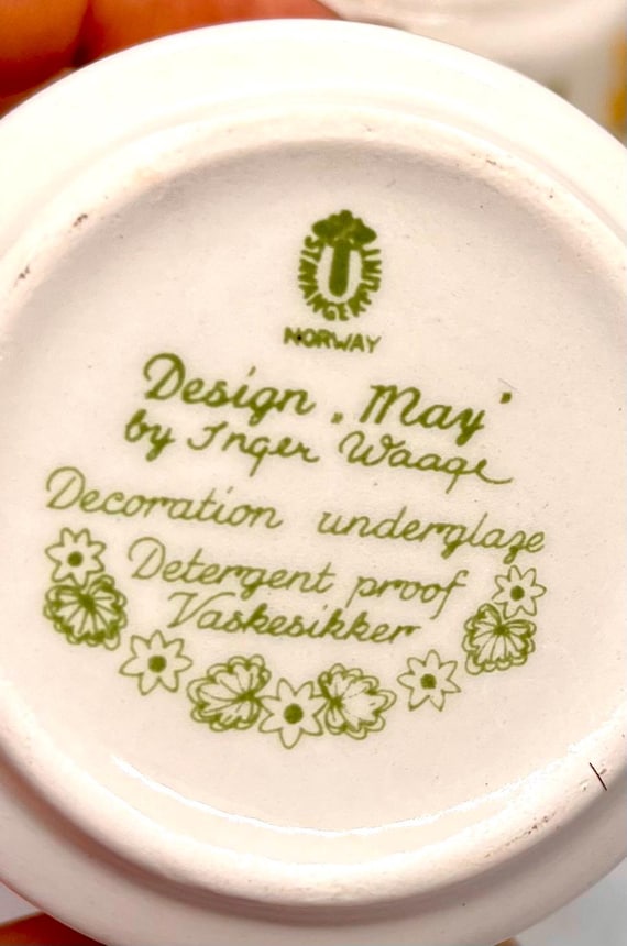 Stavangerflint May Coffeecup Sets, EXTREMELY Rare Inger Wage