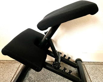 Stokke Multi Balans, silla ergonómica de diseño escandinavo años 80, diseñada por Peter Opsvik, plegable práctica diseño vintage noruego único