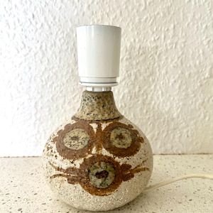 Soholm ceramic lamp, very rare miniature ceramic table lamp from the series &quot;Cactus&quot;, Noomi Backhausen design midcentury Danish