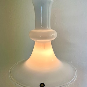 Holmegaard Etude, Royal Copenhagen/Holmegaard opaline glass lamp Etude, Danish vintage ceiling lamp designed by Michael Bang