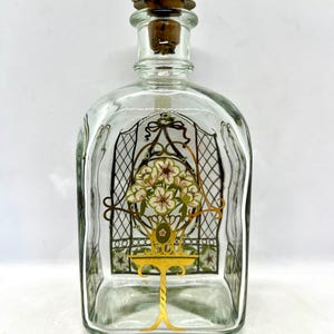 Holmegaard Christmas bottle, 1993 Akvavit bottle , designed by Michael Bang / Jette Frölich, Danish vintage design