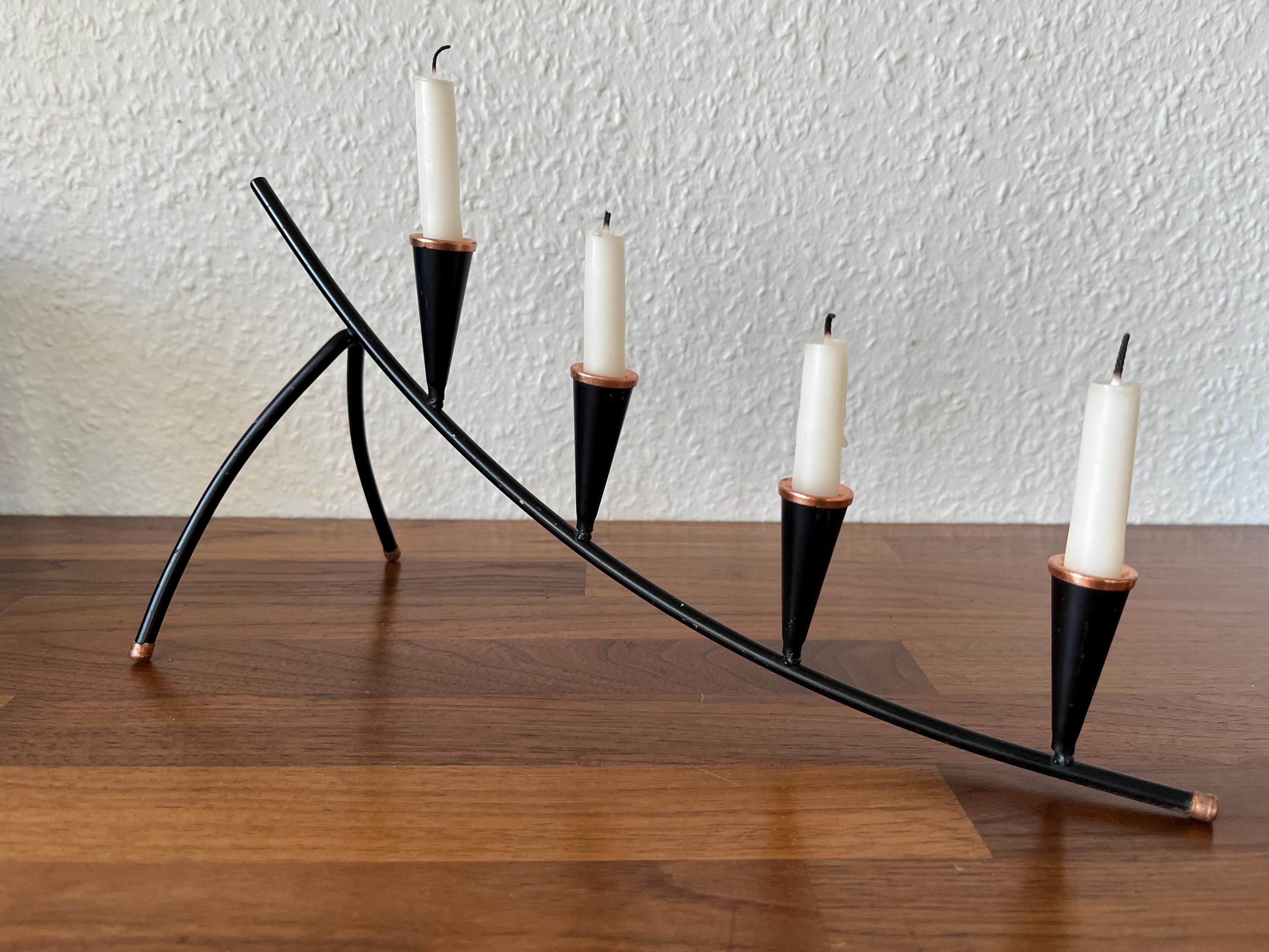 ヴィンテージキャンドルホルダー、グンナー・アンダーによる希少な