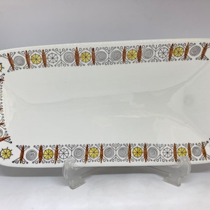 Rorstrand Birka serving board, very rare Swedish porcelain, vintage Scandinavian design