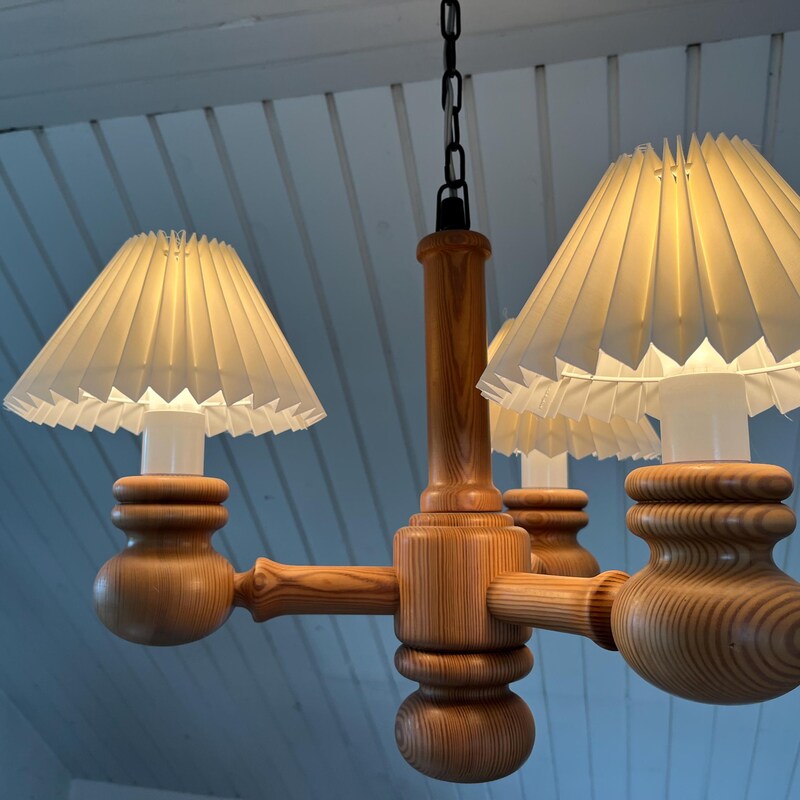 Large Wood Chandelier - Etsy