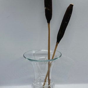 Tamara Aladin &quot;&#39;Carmen&quot; Riihimäen Lasi, clear glass candlestick / vase, Vintage Finnish design