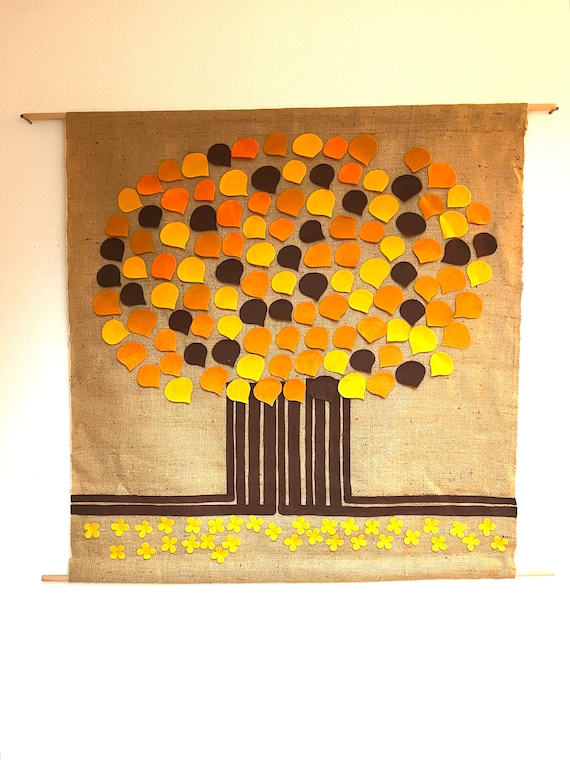Burlap tapestry hotsell
