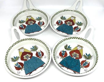 Figgjo Saga TV Set/ Breakfast Plate and Cup, MINT Condition Turi