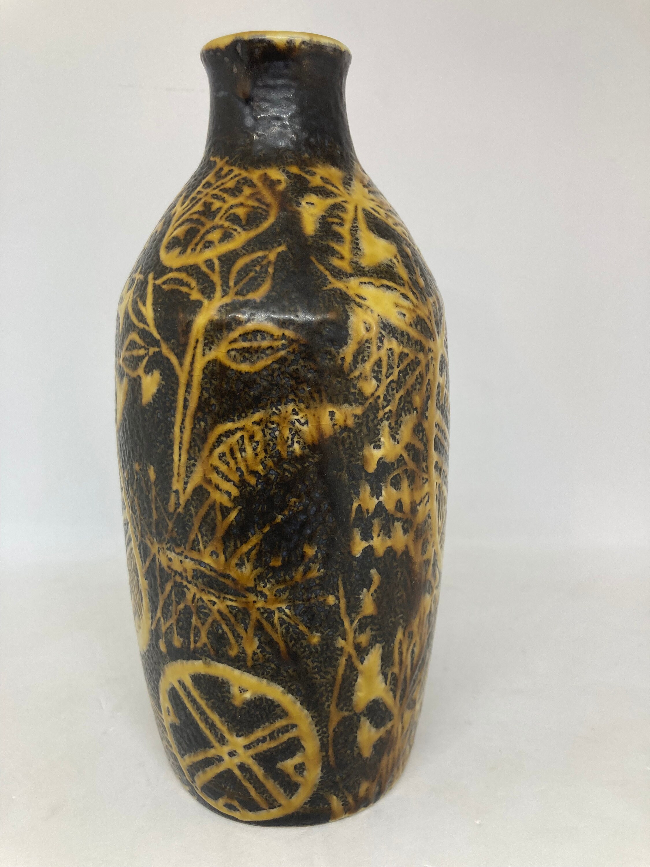 Royal Copenhagen Baca Vase 723/3208, Aluminia Production, Nils