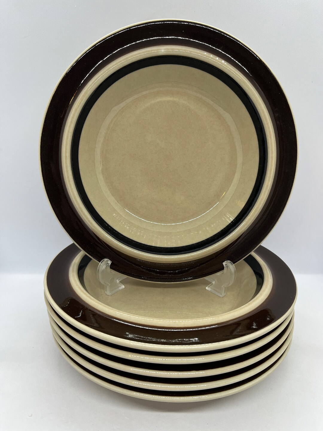 Arabia Ruija Cereal Bowls / Deep Plates, Set of 6 Plates MINT, Ulla