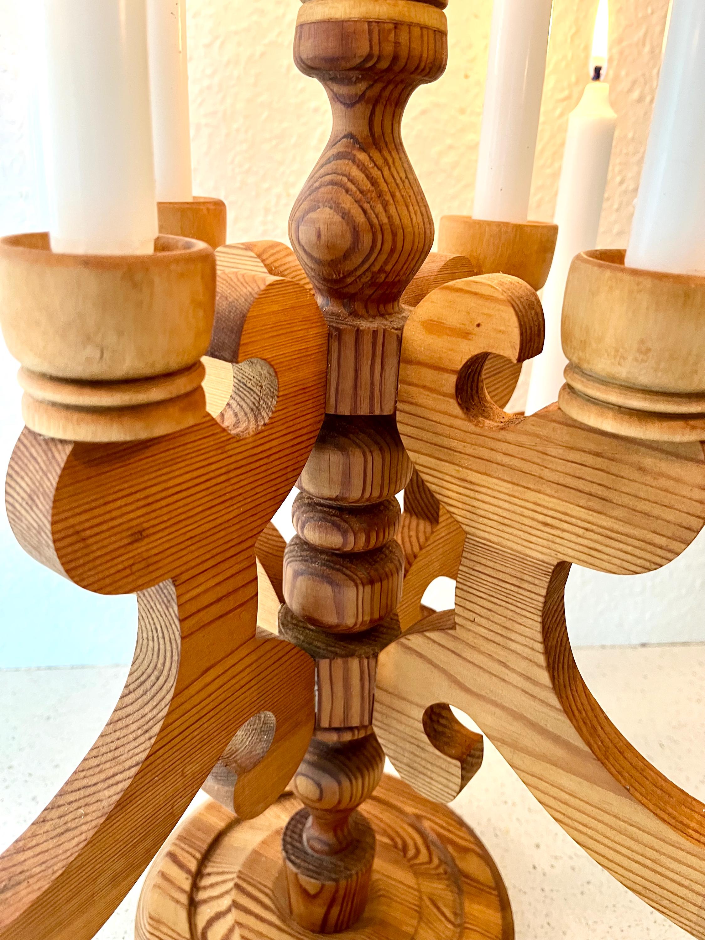 Vintage Swedish Candelabra, Stig Johansson Design Xlarge Handmade