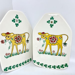 Figgjo Dagros-sandwichplanken, set van twee zeer zeldzame nieuwstaat 'Dagros'-sandwichplanken van Turi-design, vintage Noors