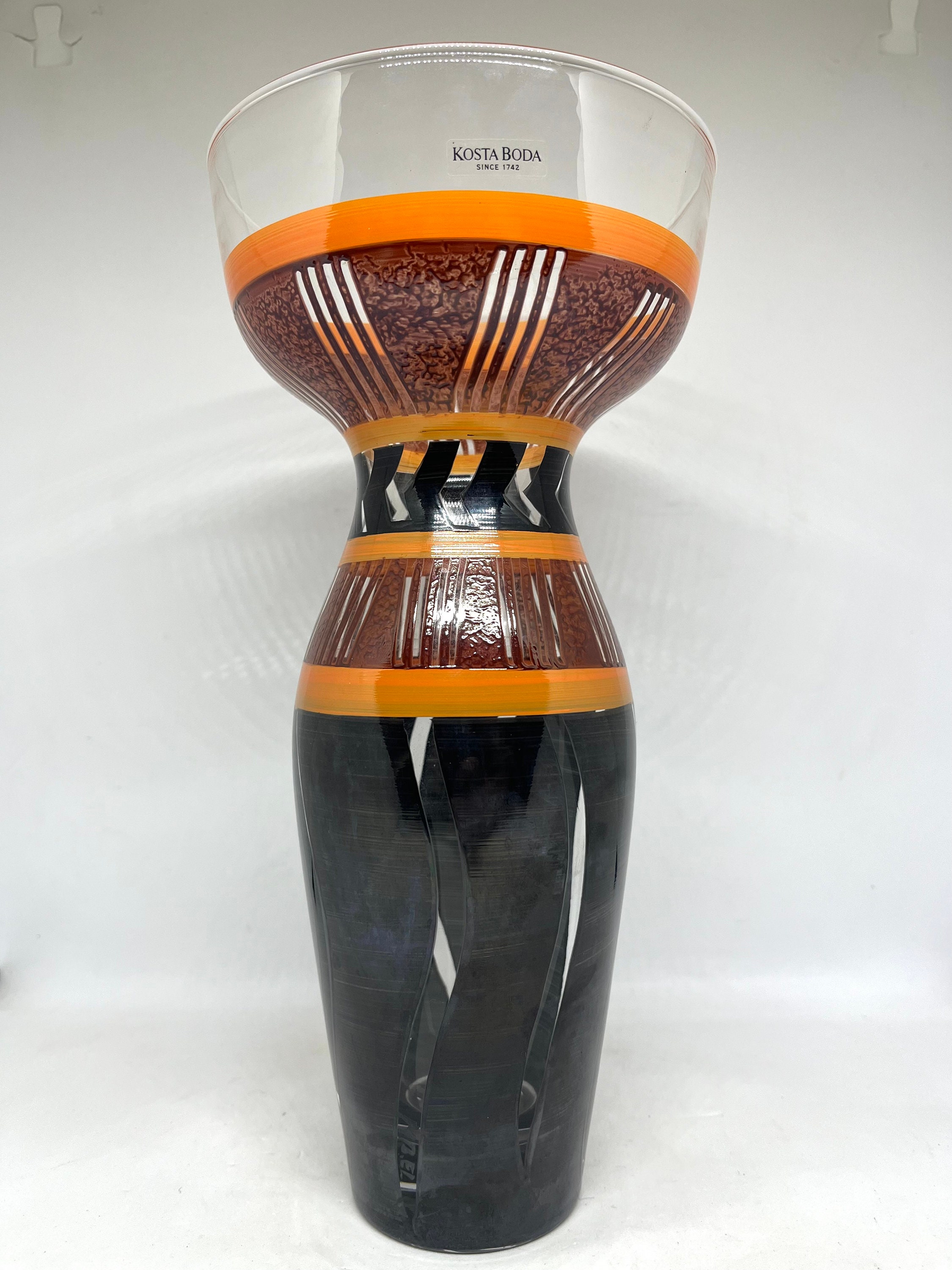 美品 コスタボダ モニカ バックストロム ガラスオブジェ 花器 北欧雑貨