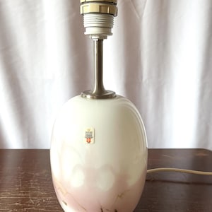 Holmegaard Sakura Pink, Art glass lamp designed by Michael Bang for Holmegaard, Danish vintage design