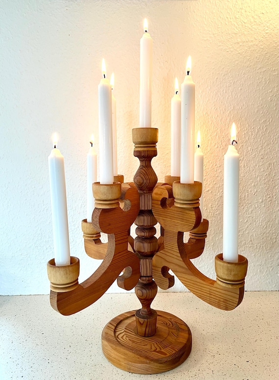 Vintage Swedish Candelabra, Stig Johansson Design Xlarge Handmade Vintage Swedish Candelabra, Stig Johansson Design Xlarge Handmade
