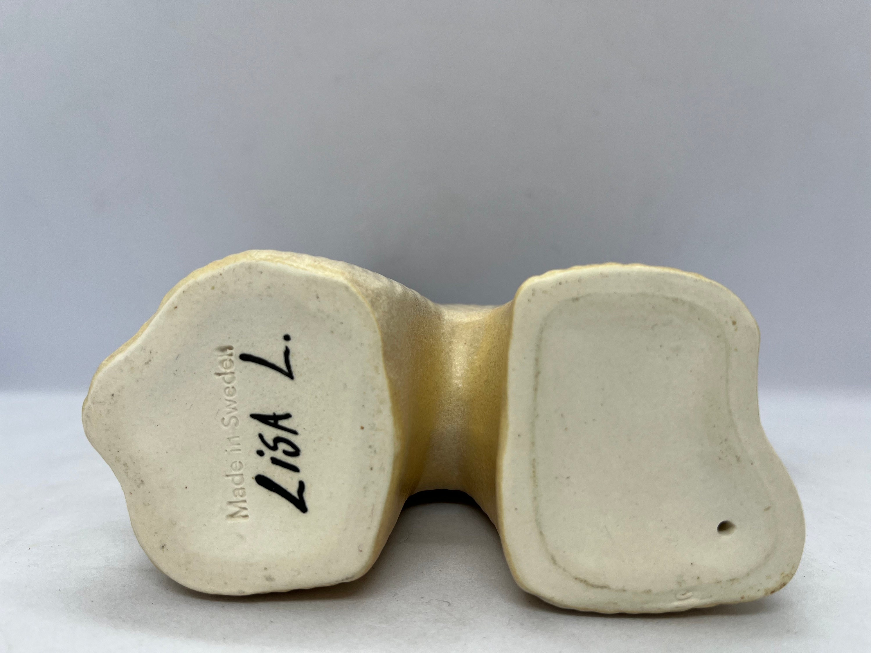 Gustavsberg Lisa Larson Ceramic Afghan Dog, Swedish Retro Design