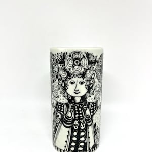 Bjorn Wiinblad vase, original vintage Bjorn Wiinblad design &quot;Flora&quot; vase 3157-1315 for Nymølle Denmark, vintage Danish design