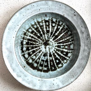 Danish ceramic Bowl / display dish, mint condition UNIQUE handmade bowl by by Helle Allpass Denmark, one of a kind, vintage Danish design