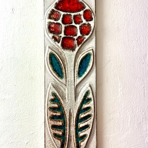 Soholm ceramic wall plate , mint condition signed Noomi Backhausen plaque, vintage Danish design